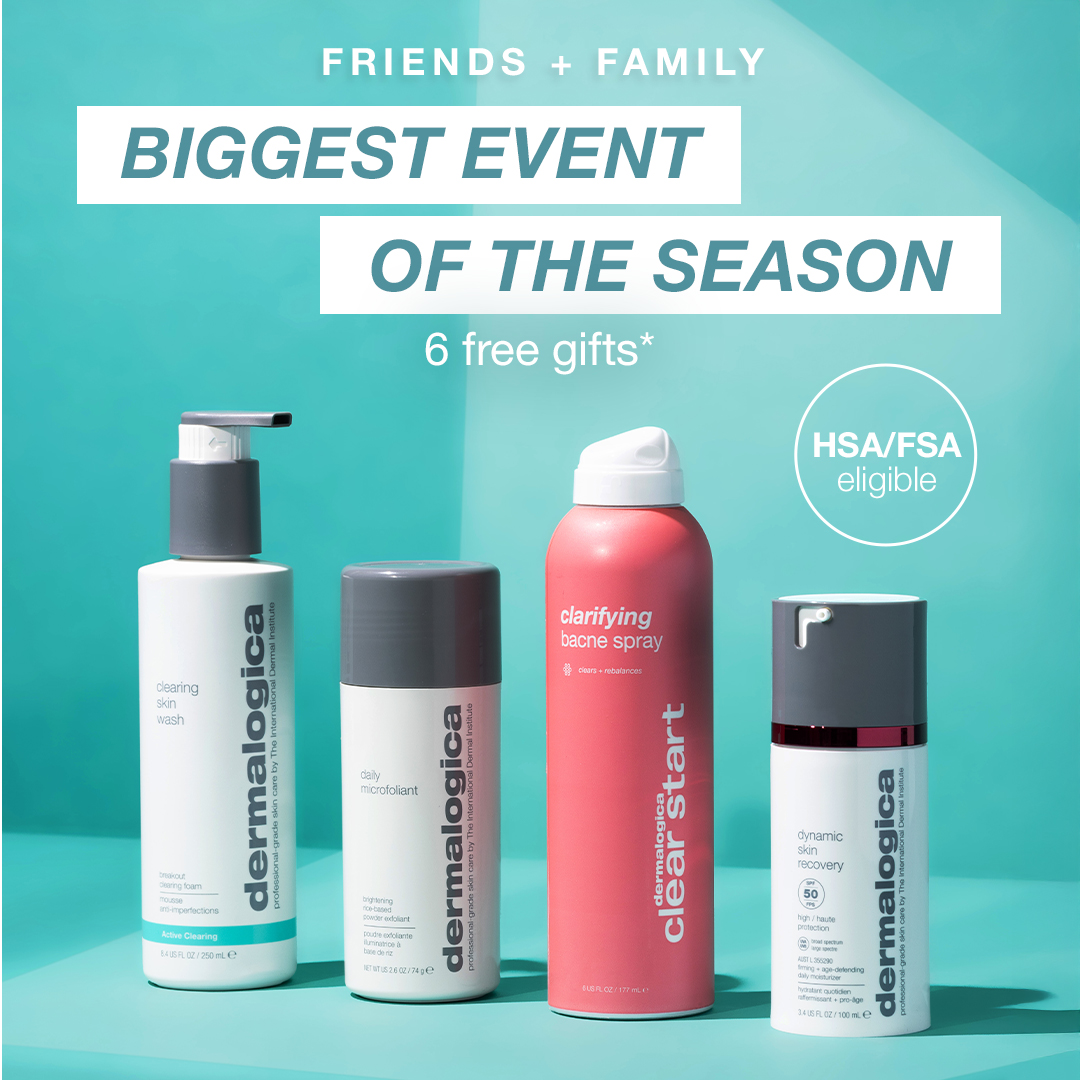 Dermalogica Facebook ad: Up to 6 Free Gifts*​