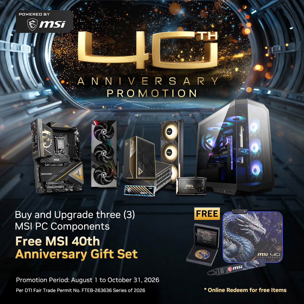 MSI Gaming Facebook ad: Lucky's getting a bit more seasoned and matured.