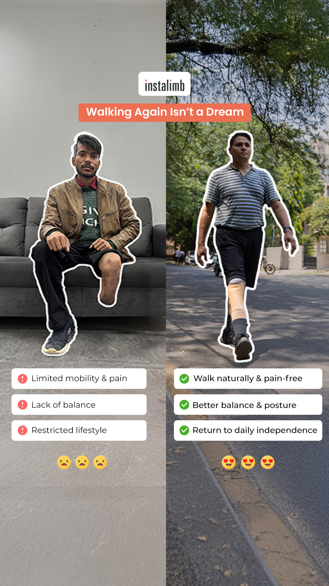 Instalimb India : 3D Printed Prosthetics Facebook ad