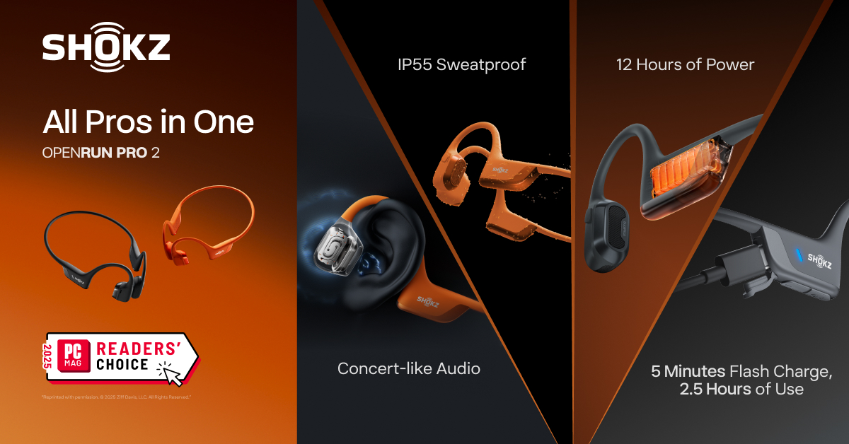 Shokz Facebook ad from Dec 18, 2025