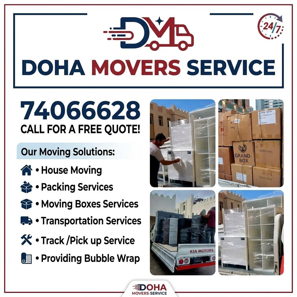 Doha Movers Service Facebook ad: Doha Movers 24hours Service