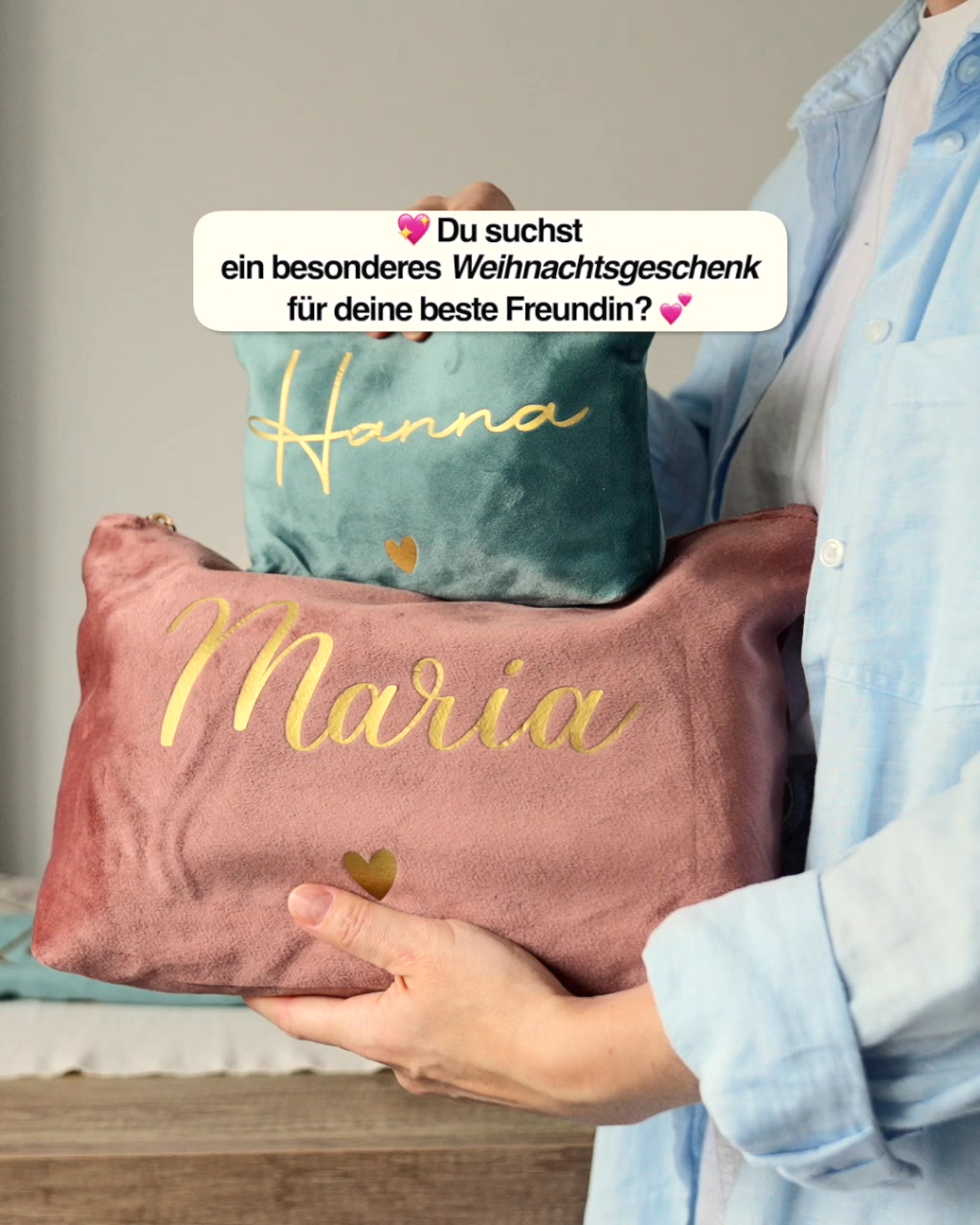 Love & Faith Facebook ad: Die perfekte Kosmetiktasche