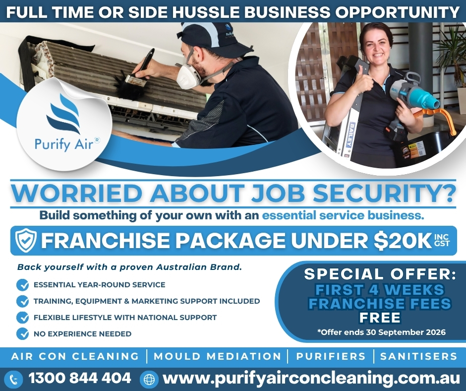 Purify Air Con Cleaning Australia Facebook ad
