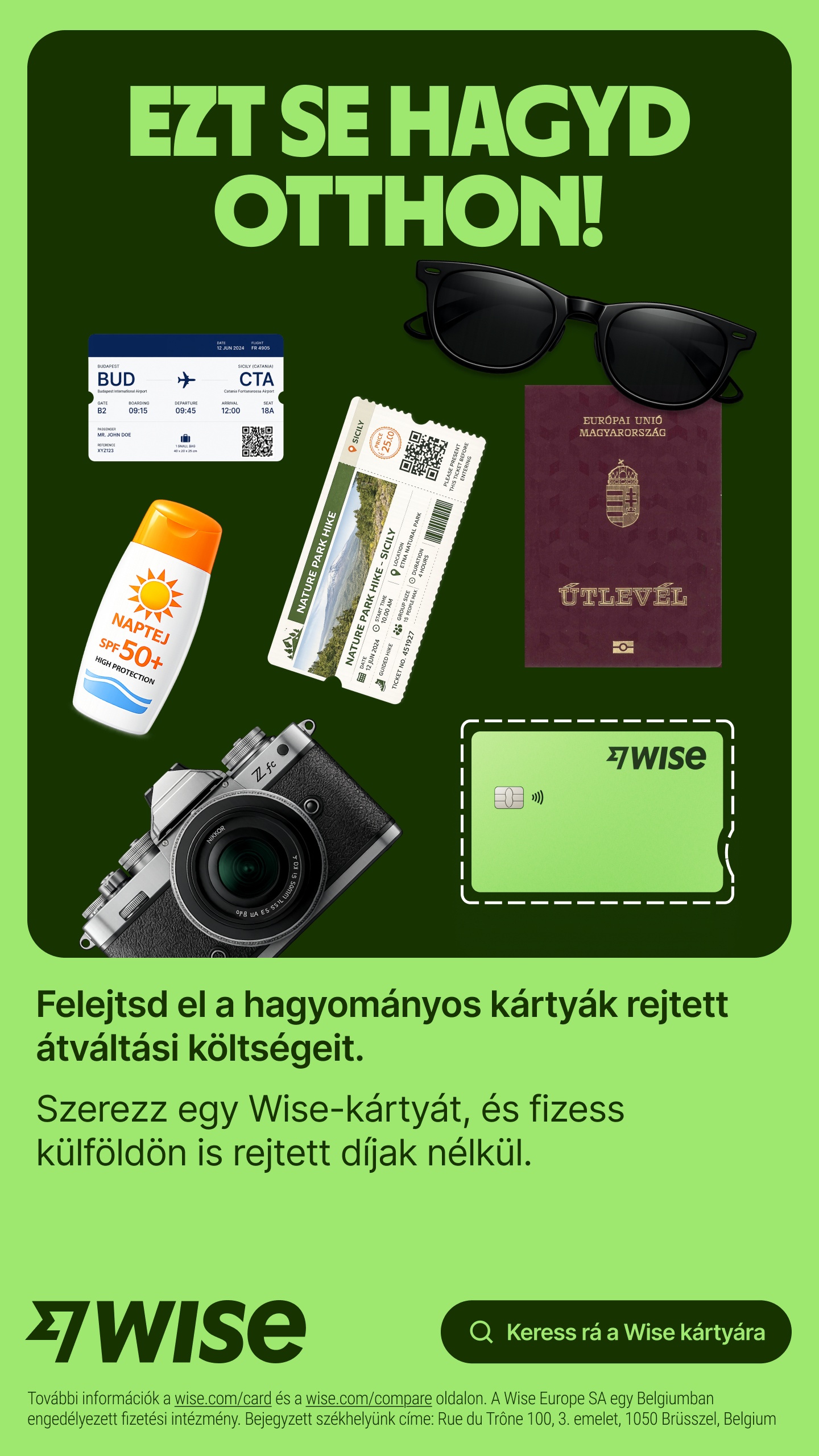 Wise Facebook ad