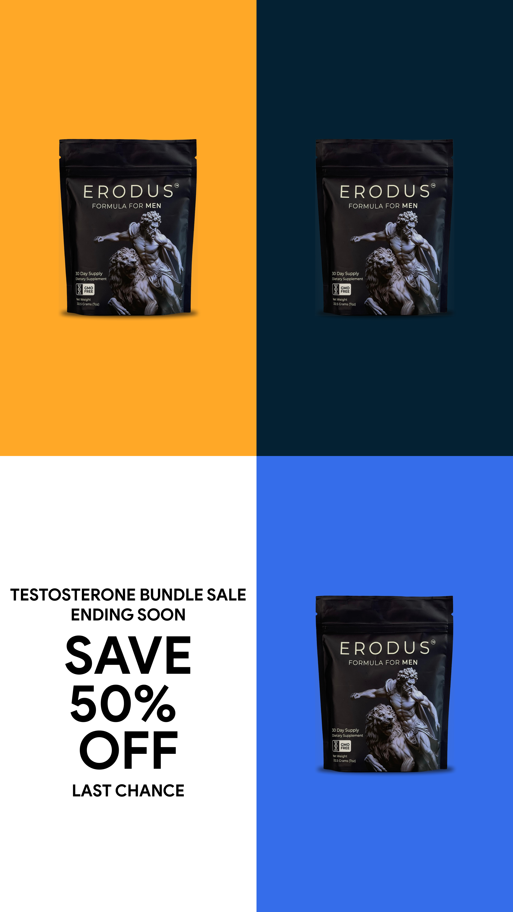 Erodus Formula For Men Facebook ad