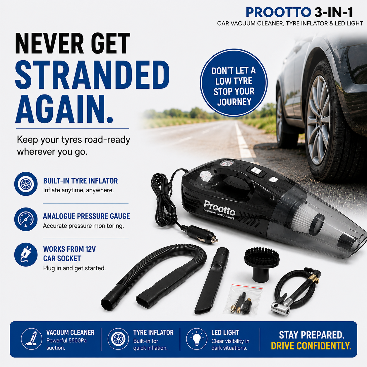 PRO OTTO Facebook ad: You don't think about tyre pressure until it's…