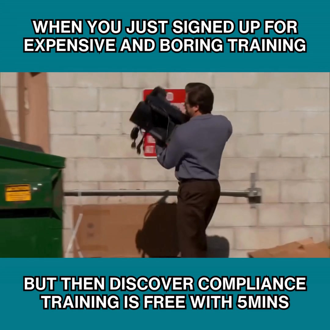 5Mins Facebook ad: Access FREE compliance training for your whole team