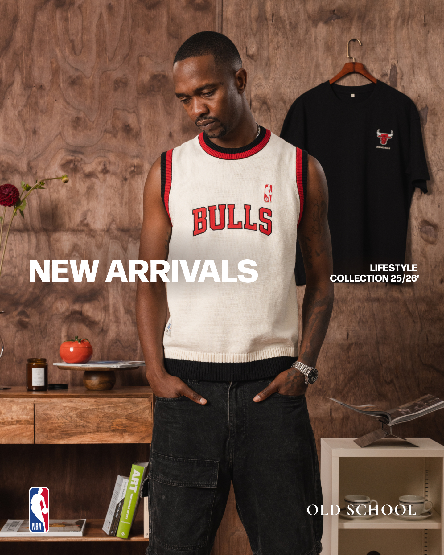 Old School ltd Facebook ad: NBA Africa Original Lifestyle Collection