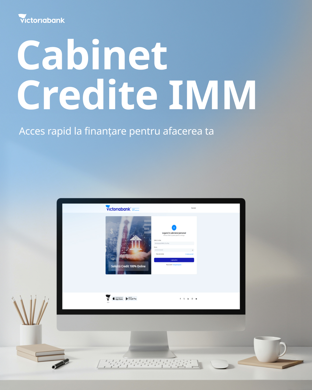 Victoriabank Facebook ad: Cabinetul online pentru credite IMM îți oferă posibilitatea…