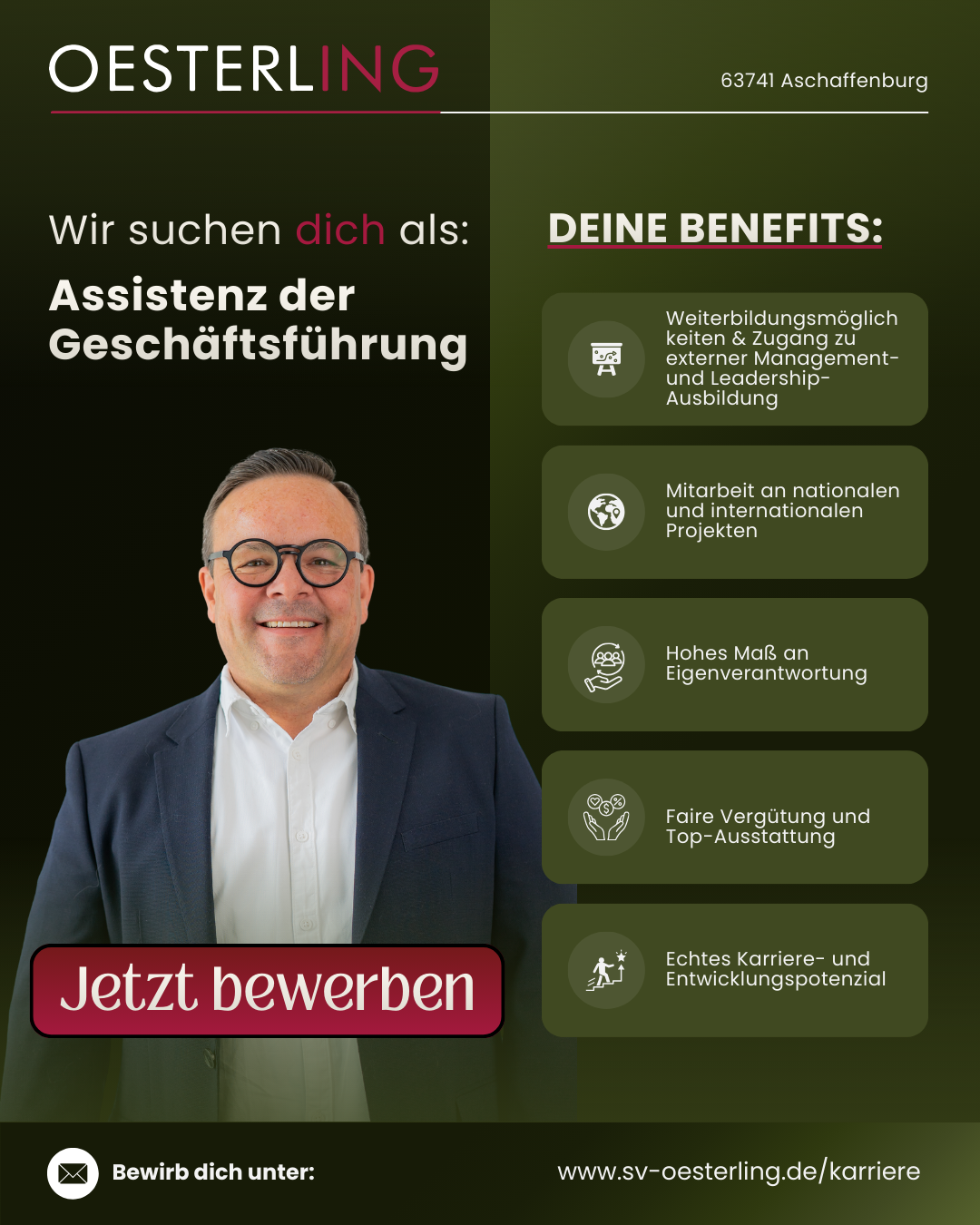 Sachverständigenbüro Oesterling Facebook ad: Assistenz der Geschäftsführung (m/w/d) gesucht!