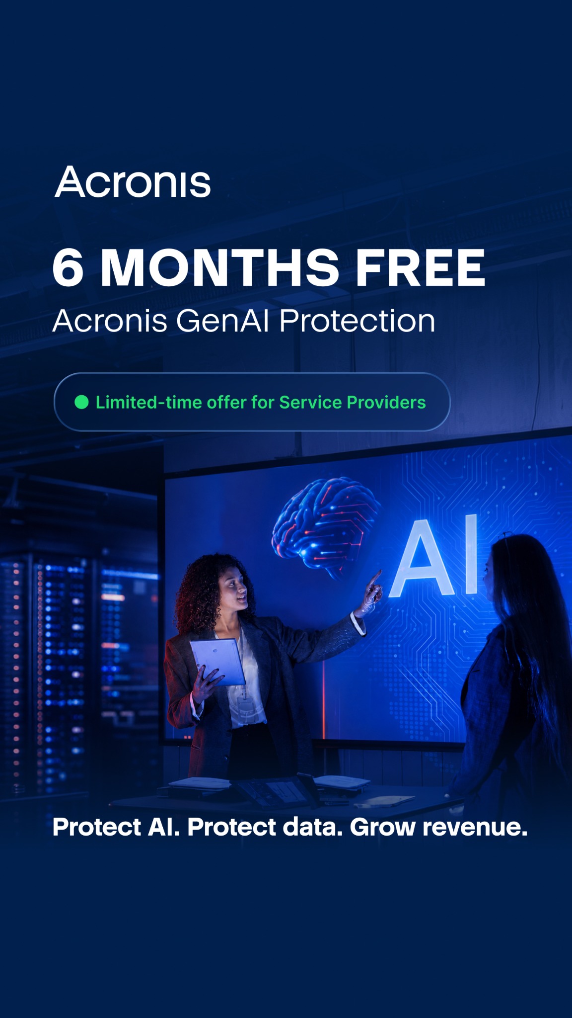 Acronis Facebook ad