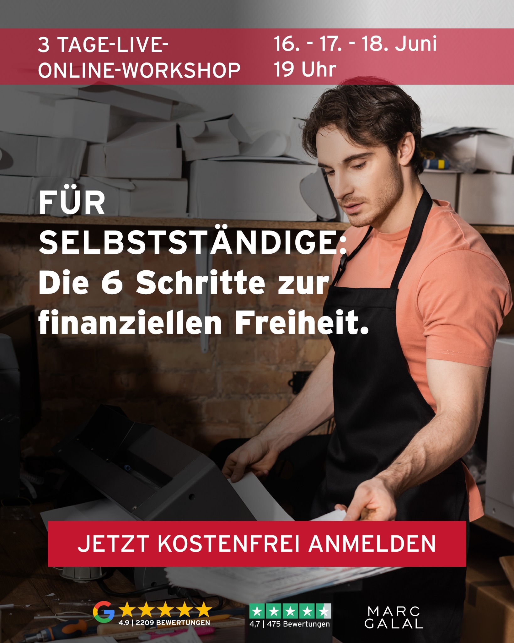 Marc Galal Facebook ad: Webinar