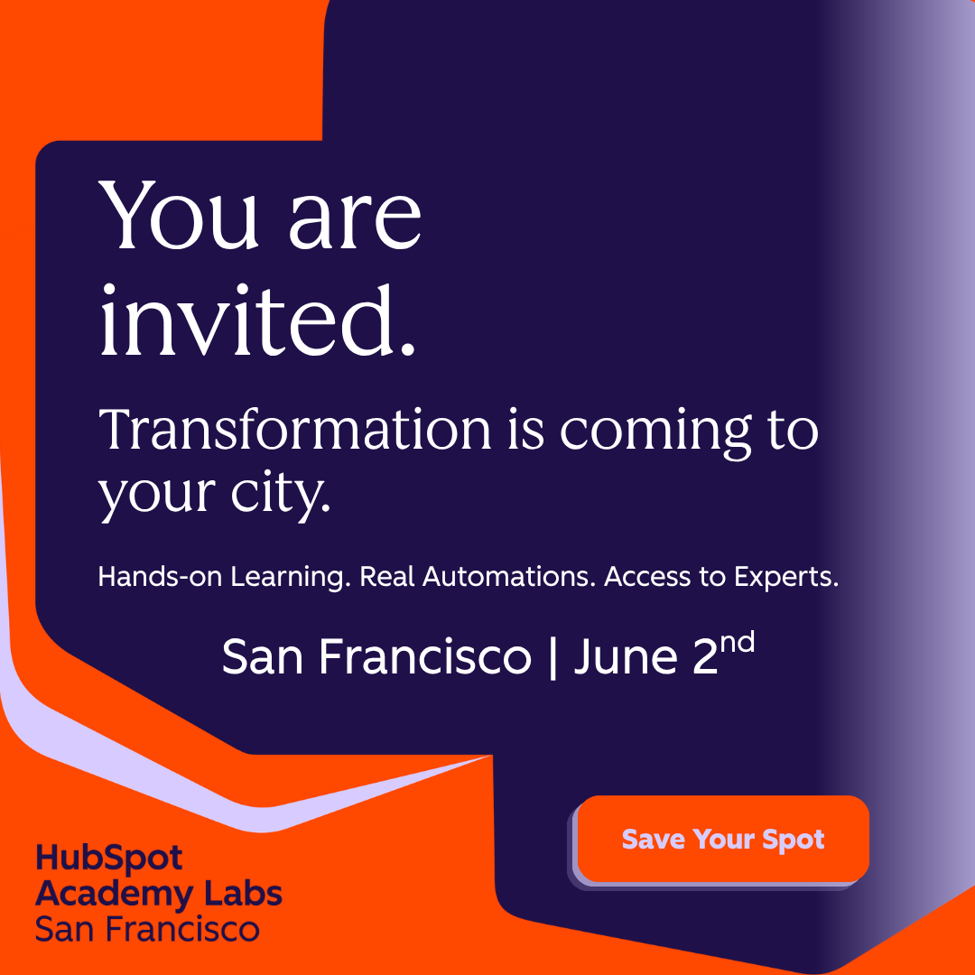 HubSpot Facebook ad