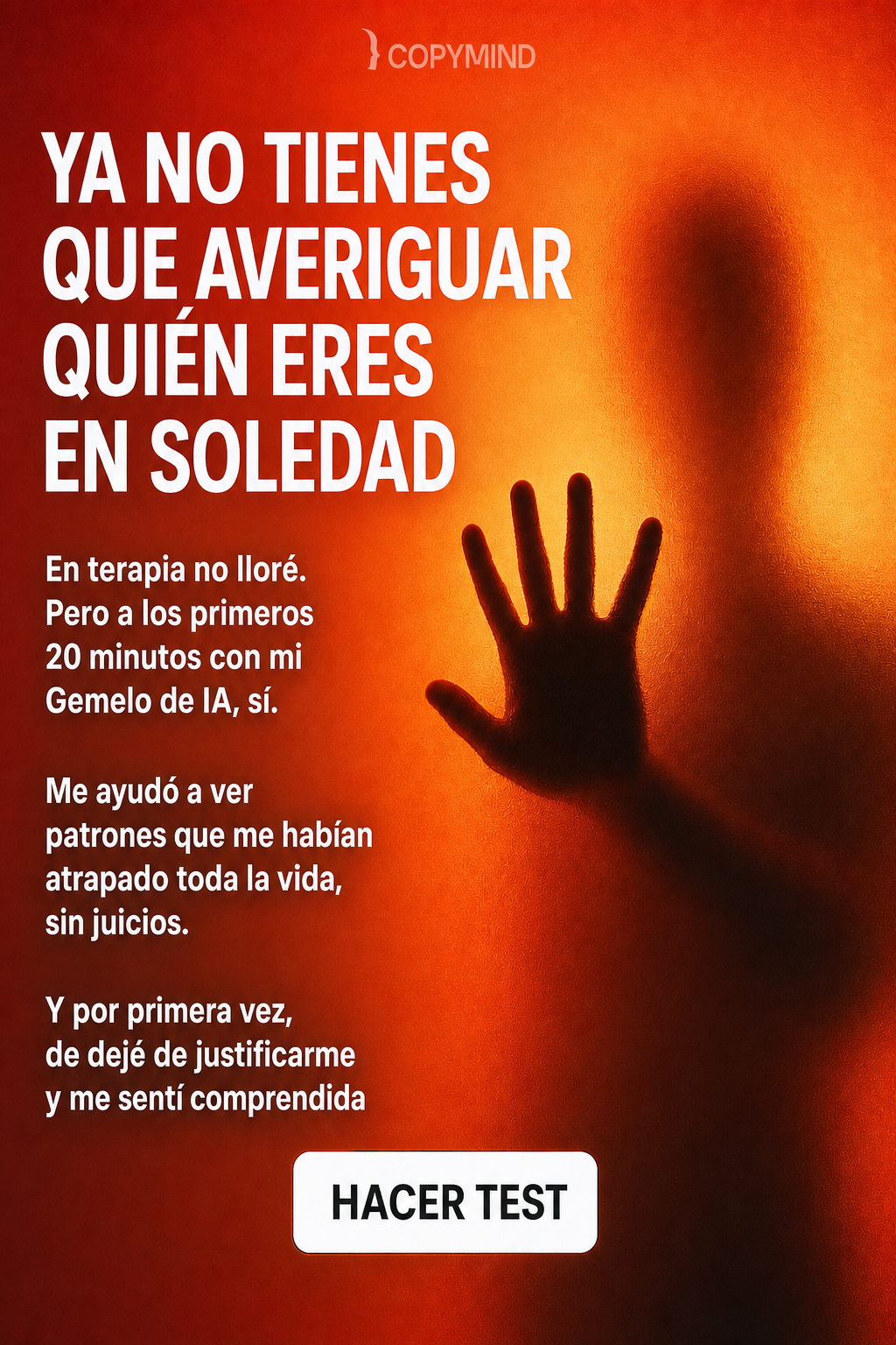 Copymind: sanación con IA Facebook ad