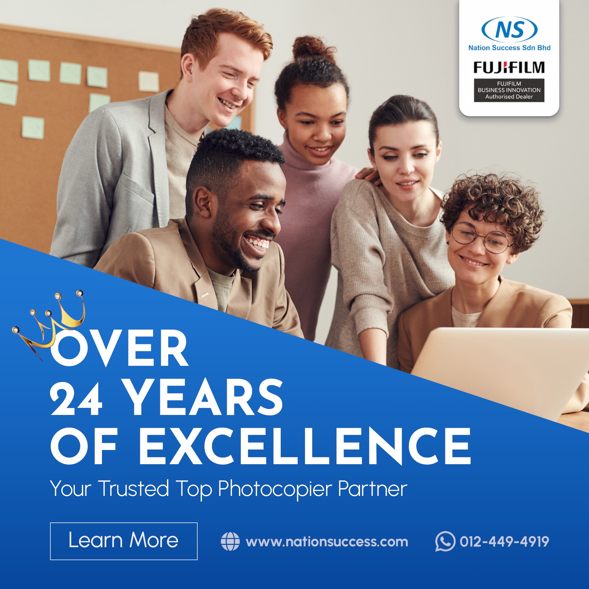 Nation Success - Copier Supplier Facebook ad: Home