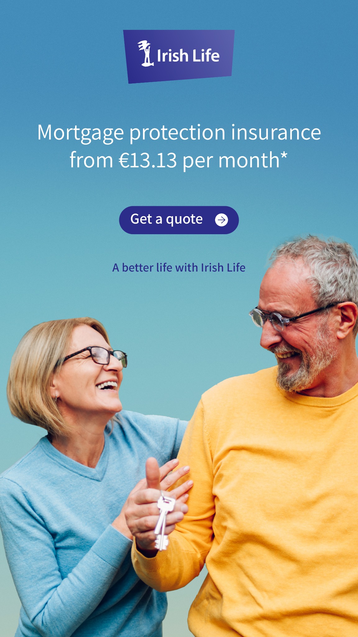 Irish Life Facebook ad from Feb 1, 2026