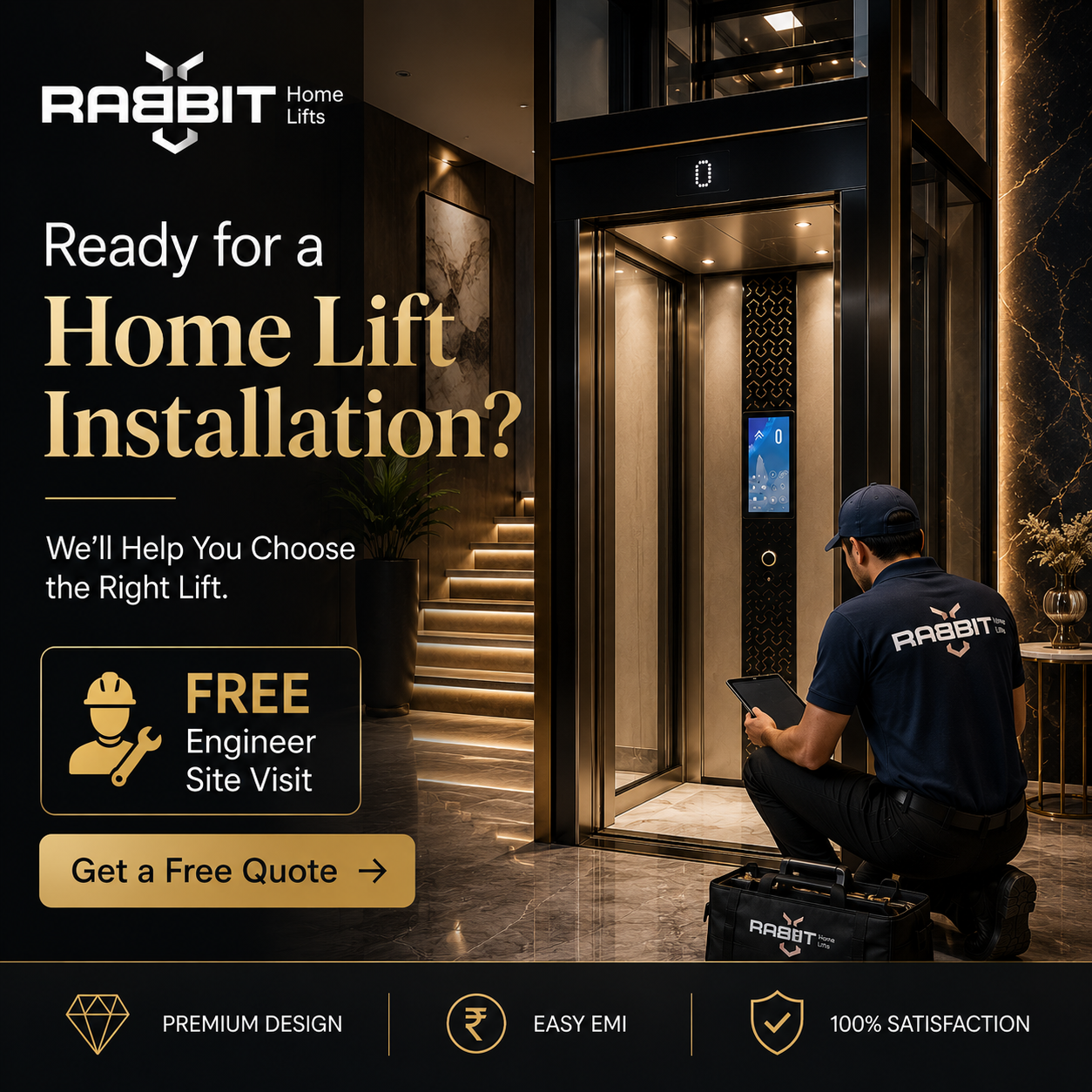 Rabbit HOME LIFTS Facebook ad