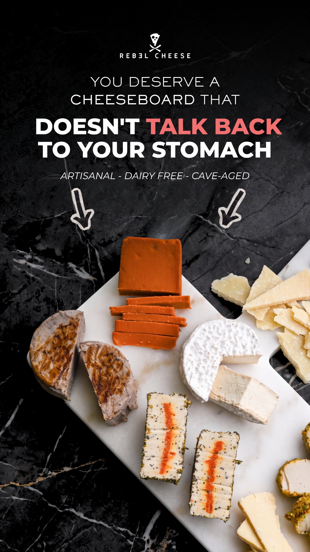 Rebel Cheese Facebook ad