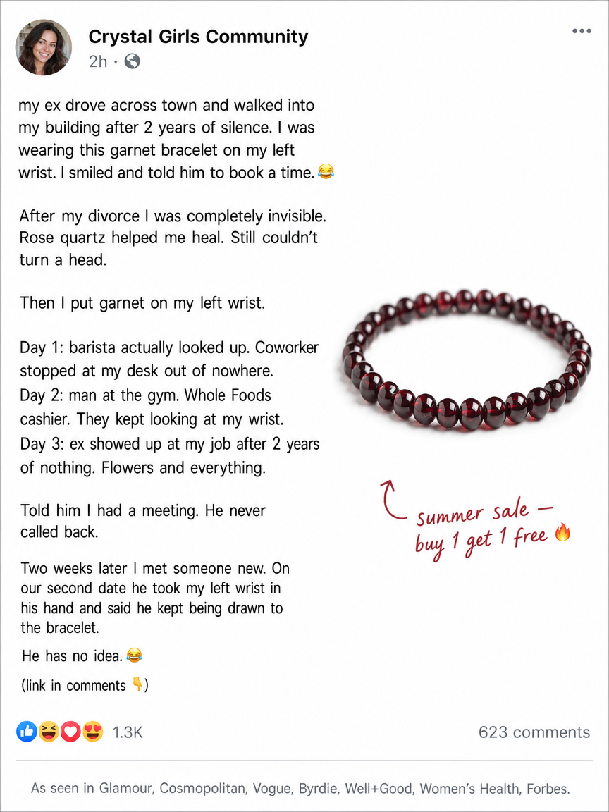 Over 40 & Stunning Facebook ad