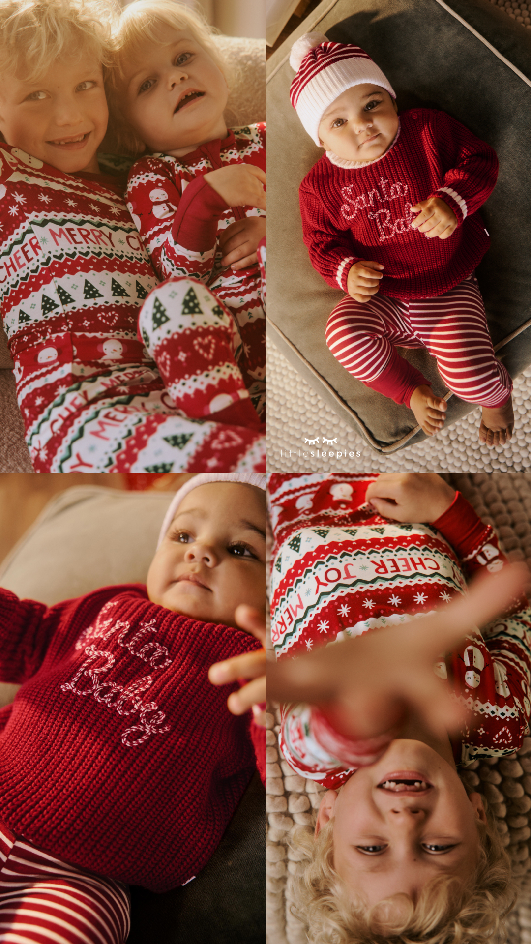 Little Sleepies Facebook ad: Shop new holiday PJs