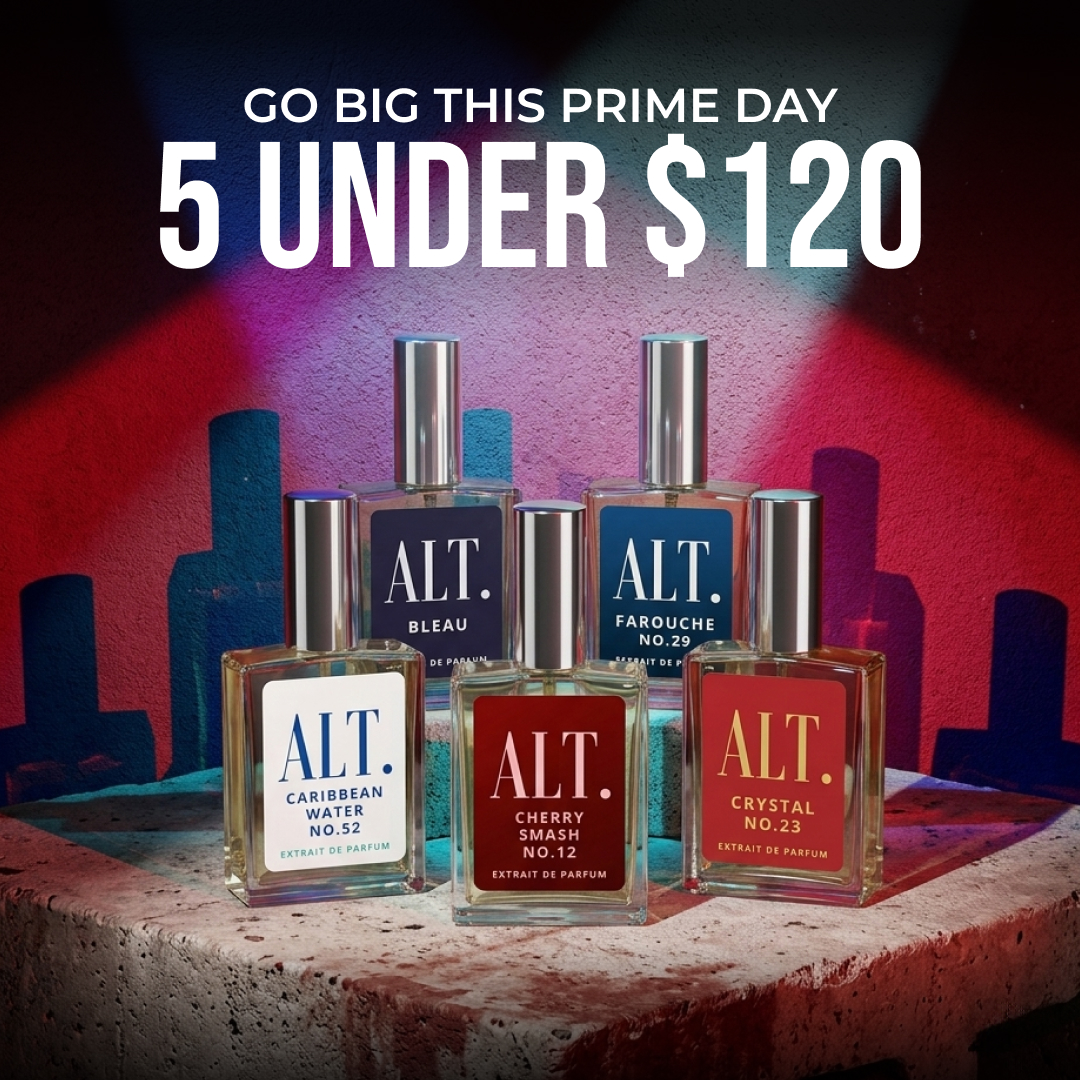 ALT. Fragrances Facebook ad: Prime Day Sale: 20% OFF ALT Fragrances