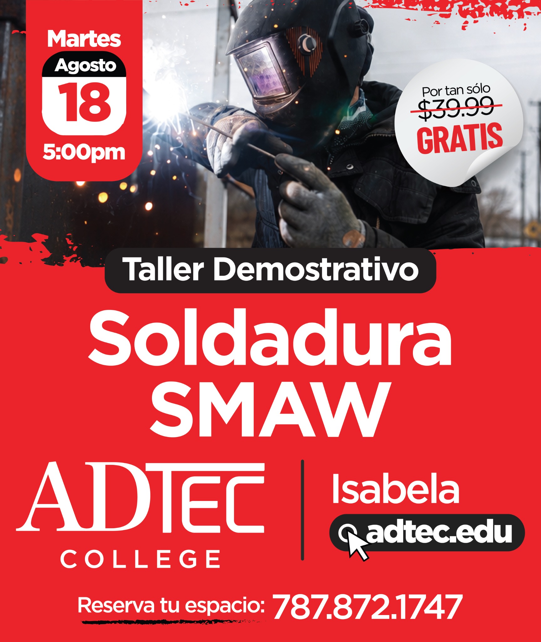 Adtec College Facebook ad