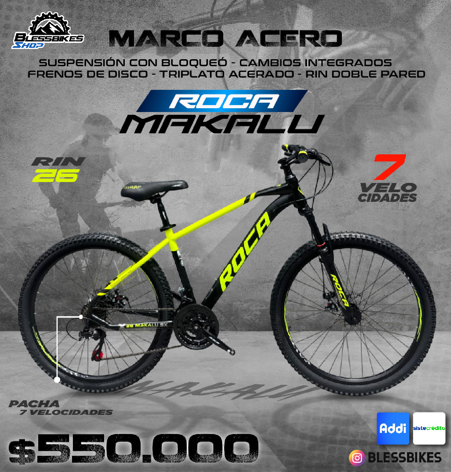Bless Bikes Shop Facebook ad: ¡Compra tu bicicleta sin preocupaciones!