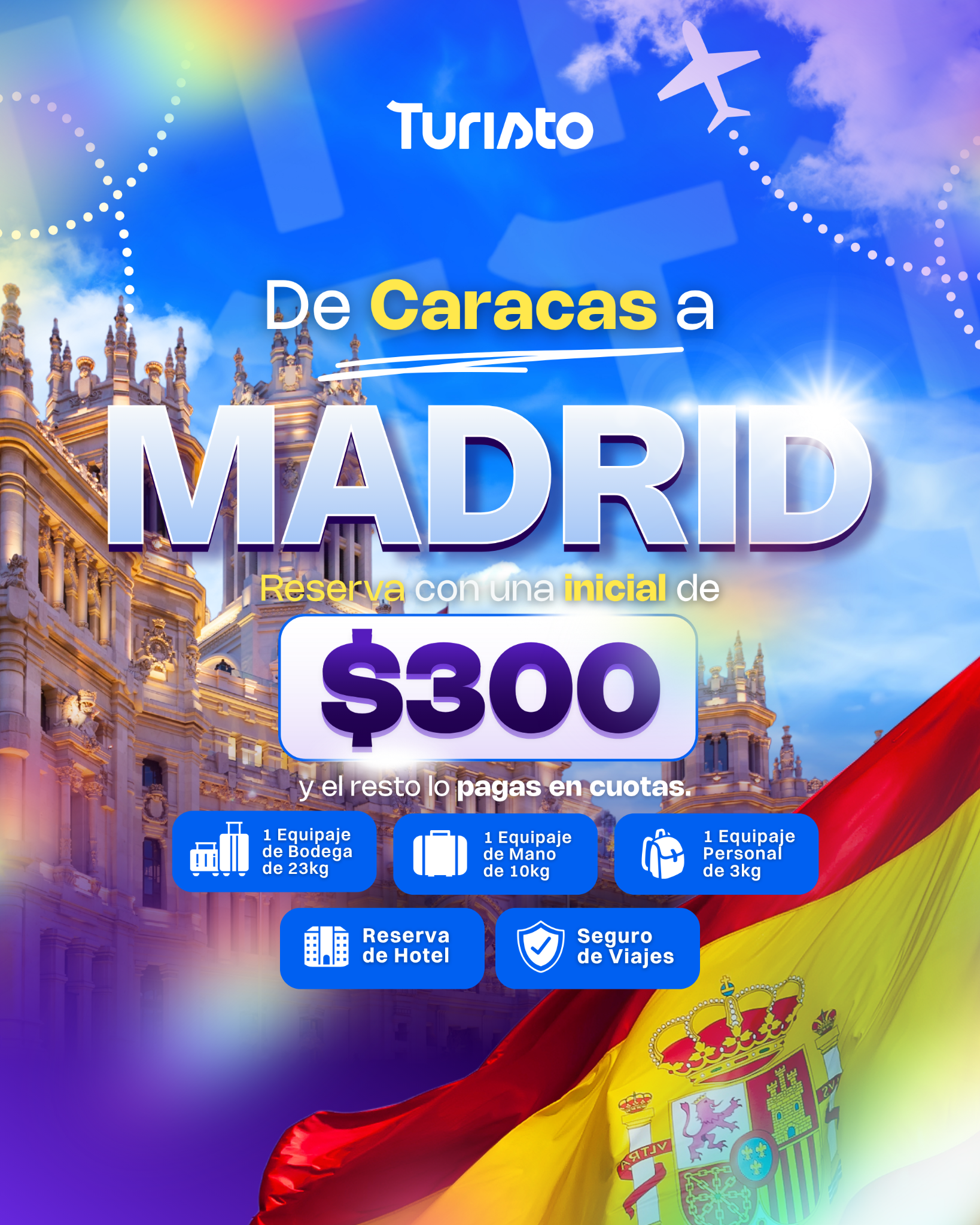 Turisto Travel AR Facebook ad: Chatea con nosotros