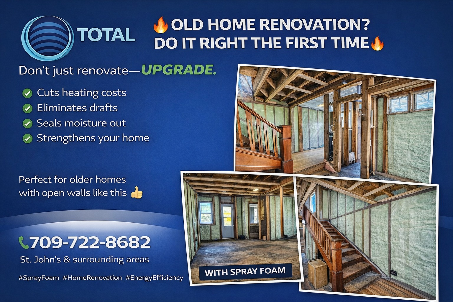 Total Insulation Facebook ad from Apr 27, 2026