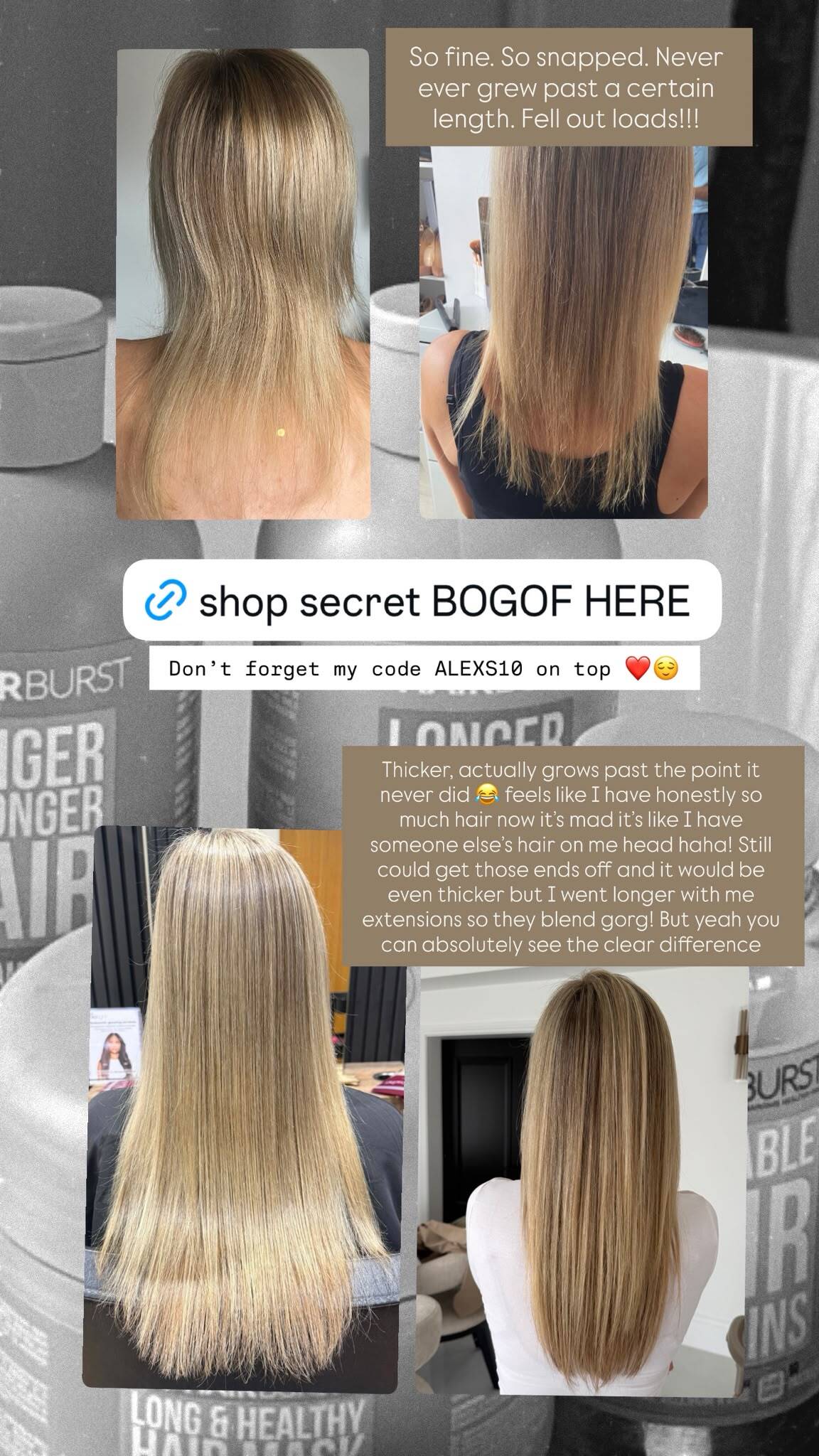Hairburst Facebook ad