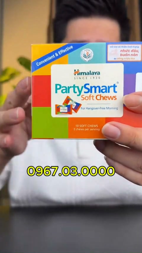 Sức khoẻ 24h Facebook ad: TỐI GẶP ĐỐI TÁC, SÁNG HỌP SỚM, MỘT GÓI PARTYSMART NHỎ GỌN…