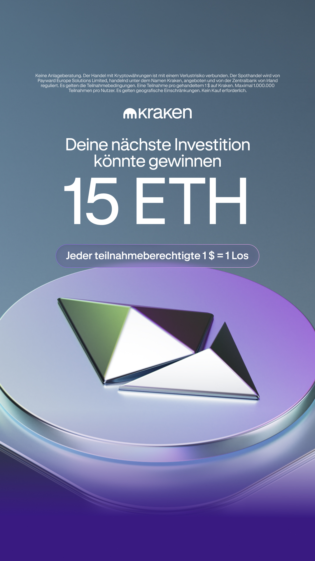 Kraken Digital Asset Exchange Facebook ad