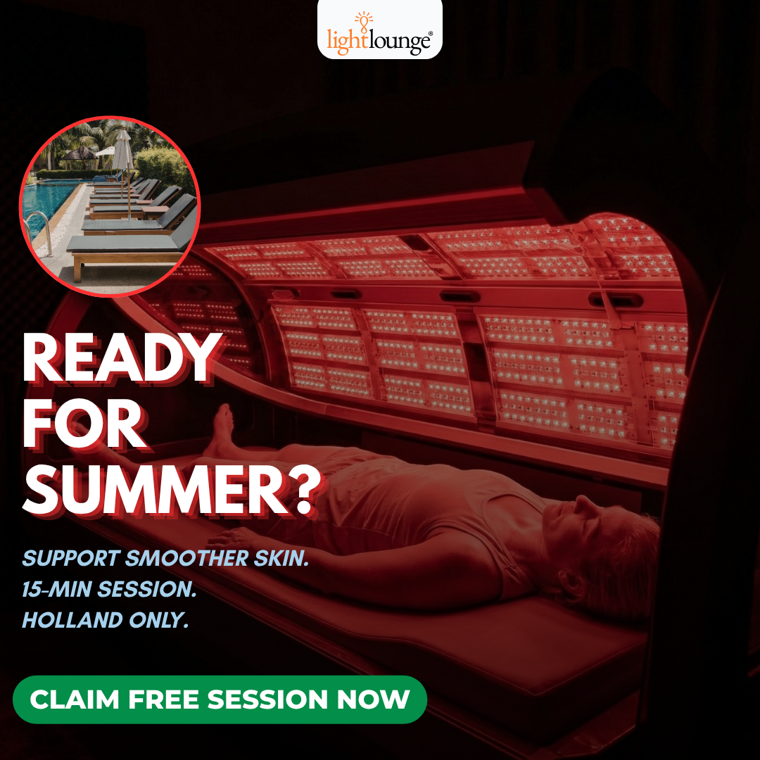 Light Lounge Holland Facebook ad: Free 15-Min Skin & Fat Loss Session - Holland Women Only