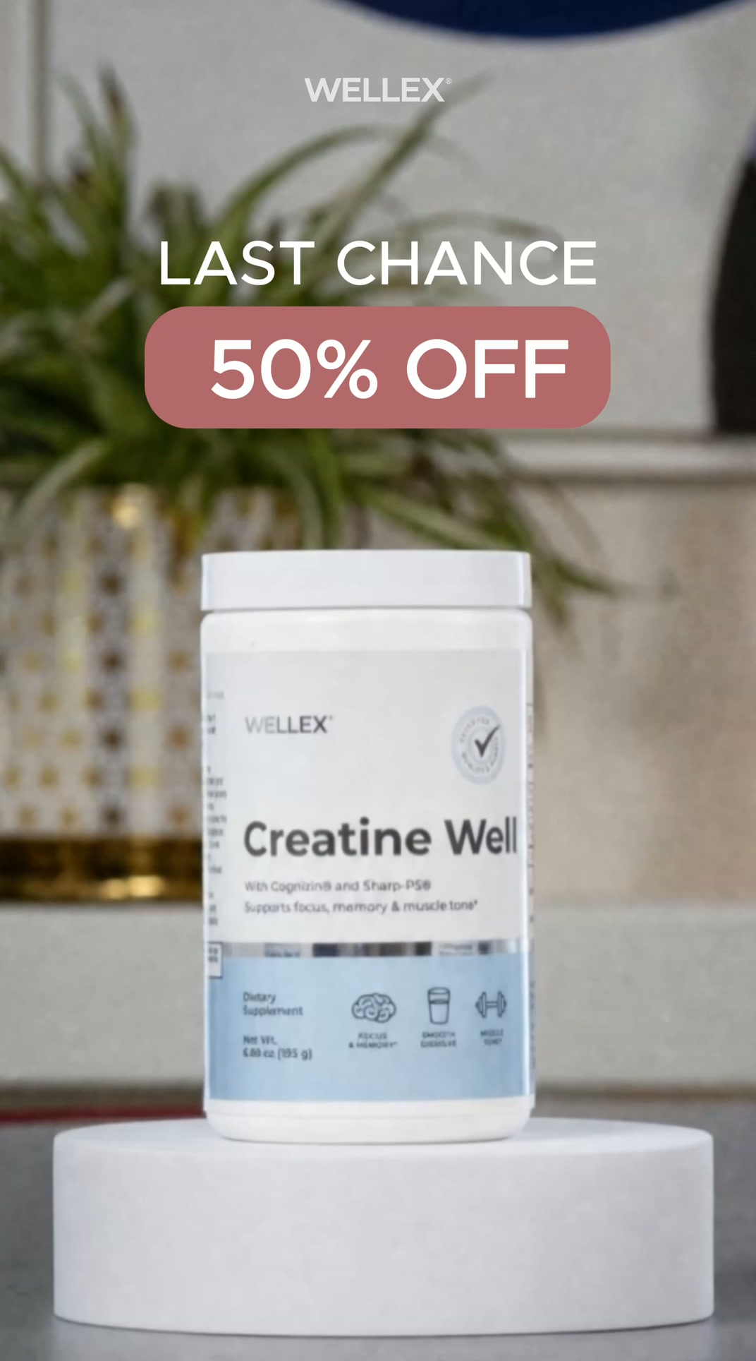 Wellex Facebook ad: Creatine Well | Brain + Body Support for Everyday…