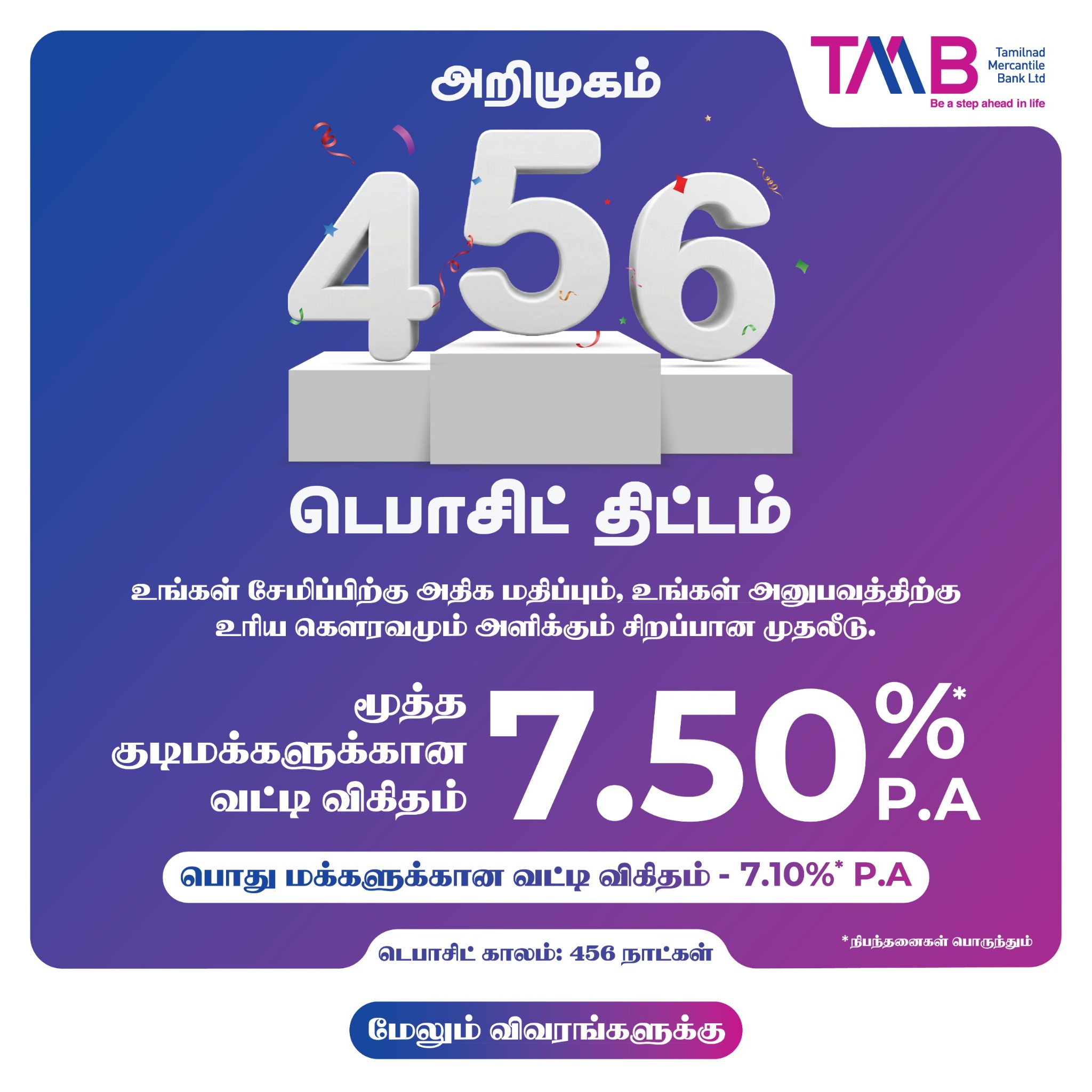 Tamilnad Mercantile Bank Ltd Facebook ad