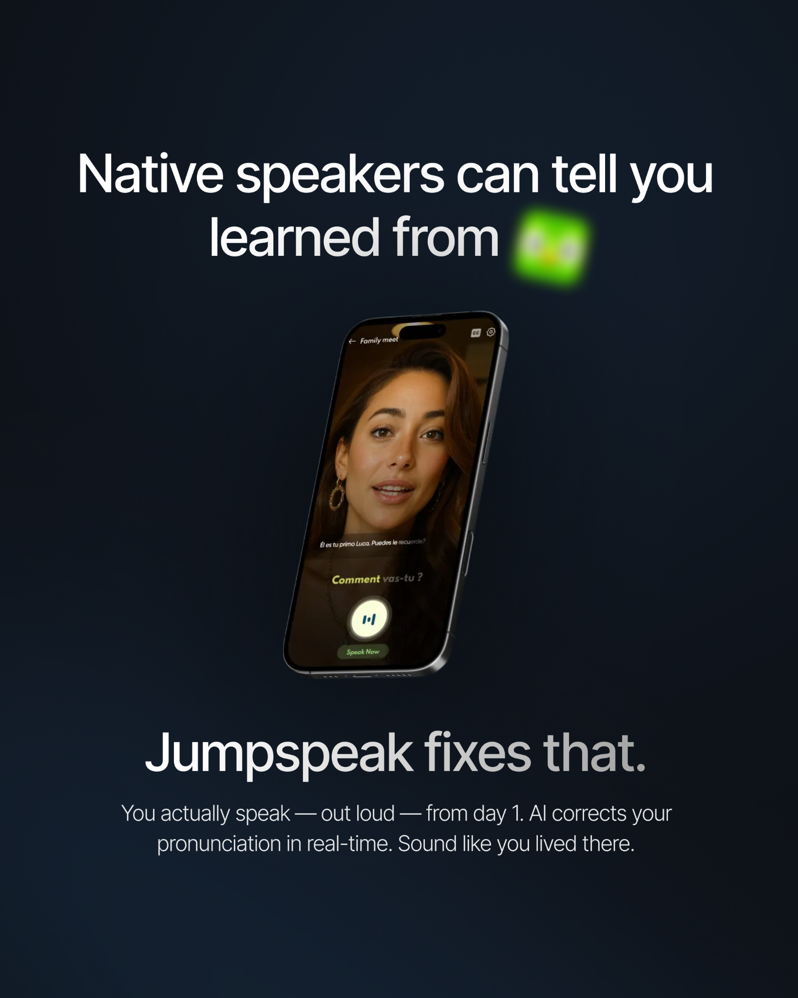 Jumpspeak Facebook ad