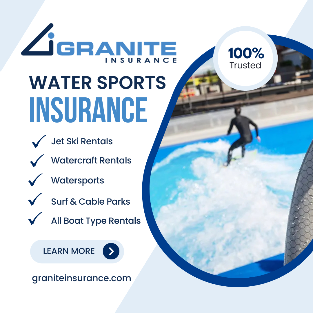 Granite Insurance Facebook ad: Specialized Insurance for Water Sports Businesses