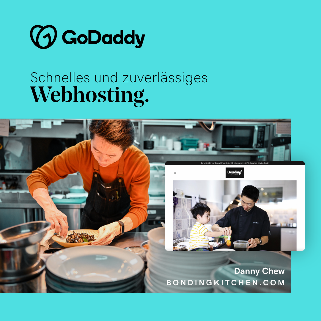 GoDaddy Deutschland Facebook ad