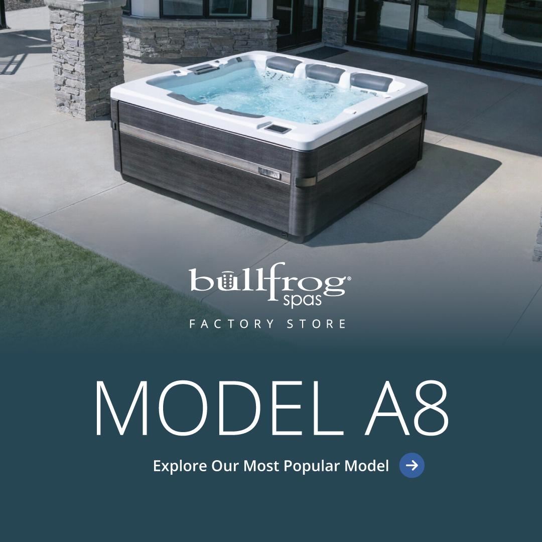 Bullfrog Spas of Northern Utah Facebook ad: Stretch out & relax in the spacious Bullfrog…