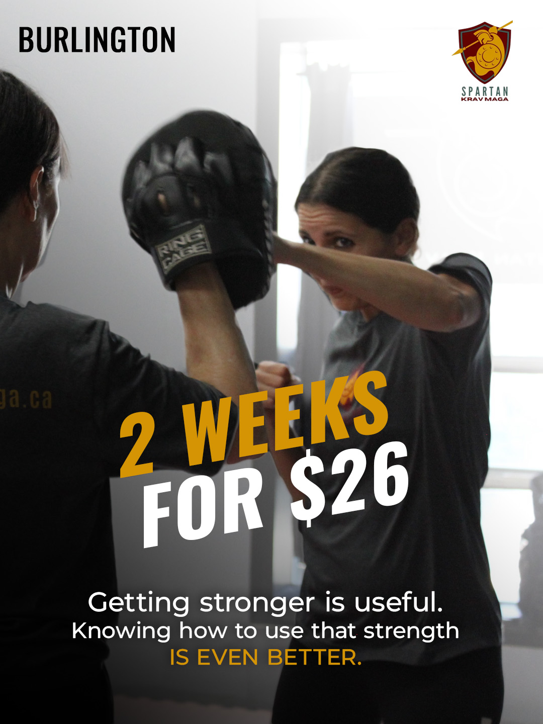 Spartan Krav Maga Facebook ad: The World Has Changed. So Must Your Training.
