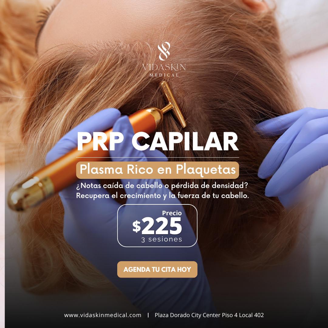Vidaskin Medical Facebook ad: ¿Notas que tu cabello se está debilitando o…