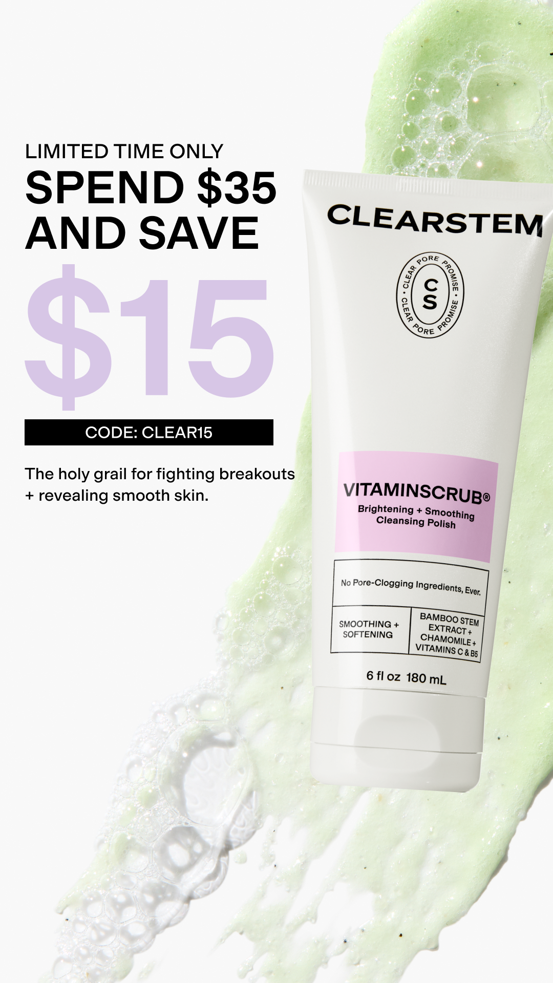 CLEARSTEM Skincare Facebook ad