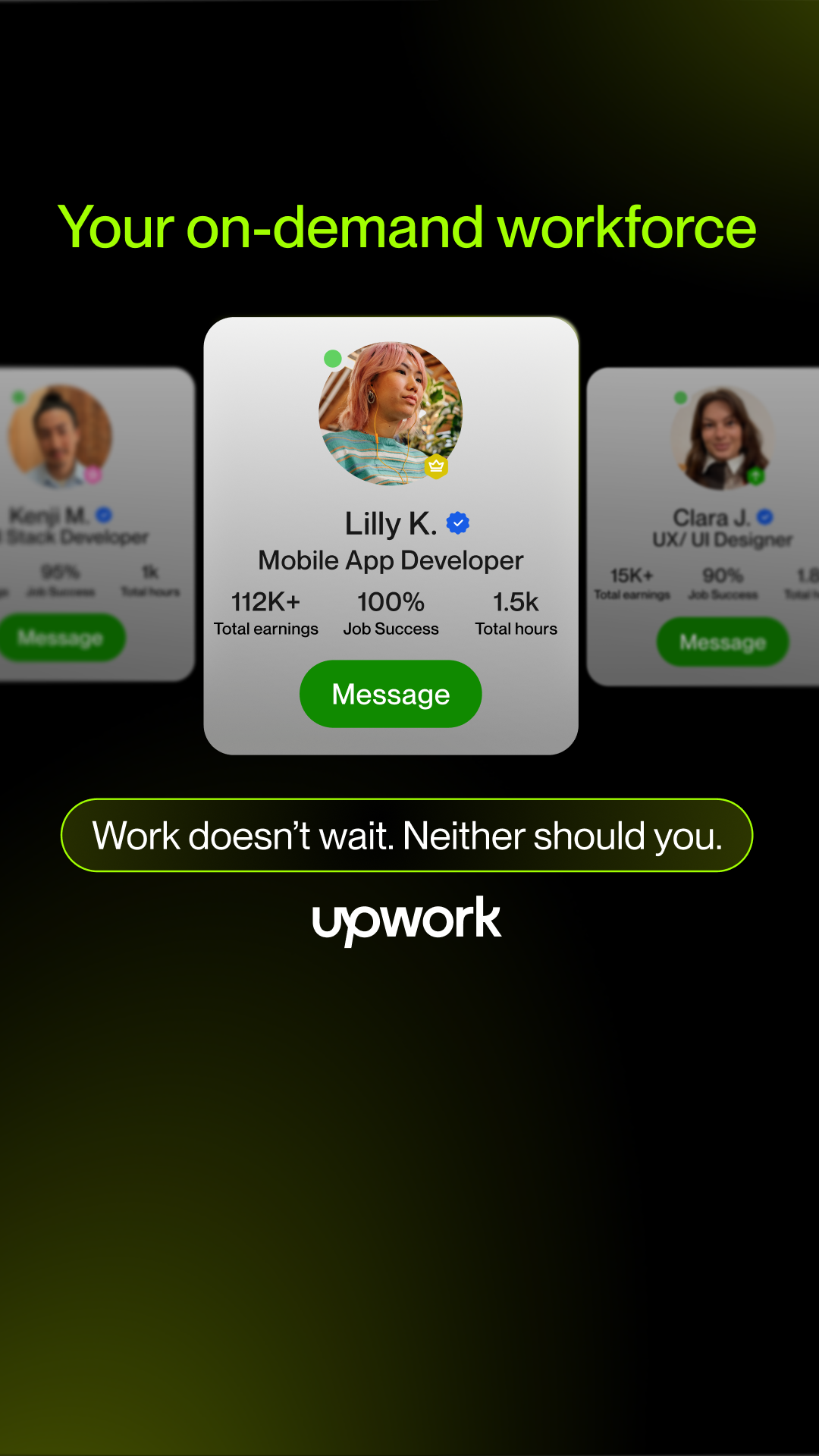 Upwork Facebook ad
