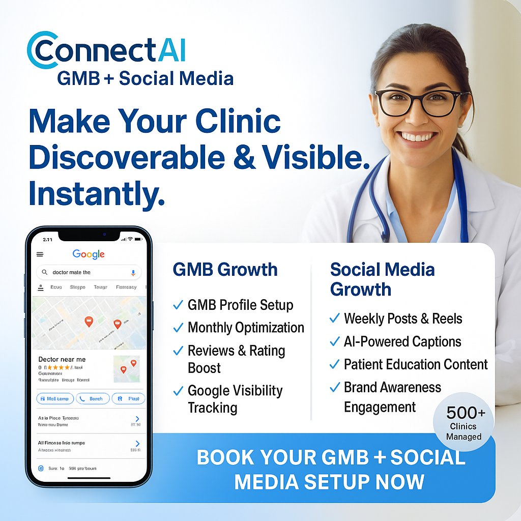 Connect AI Facebook ad: Grow Your Clinic Online