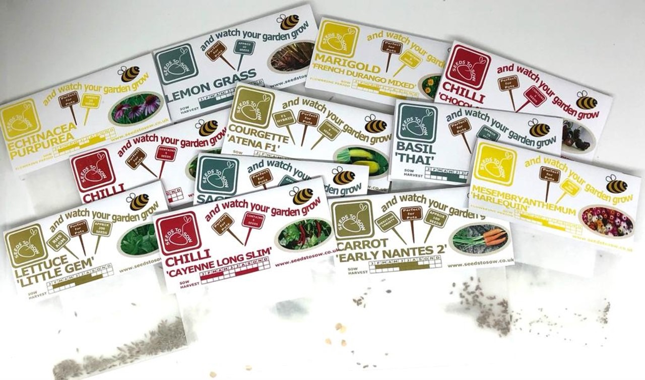 Seeds to Sow Ltd Facebook ad: Quality Veg, Herb, Chilli and Flower Seeds