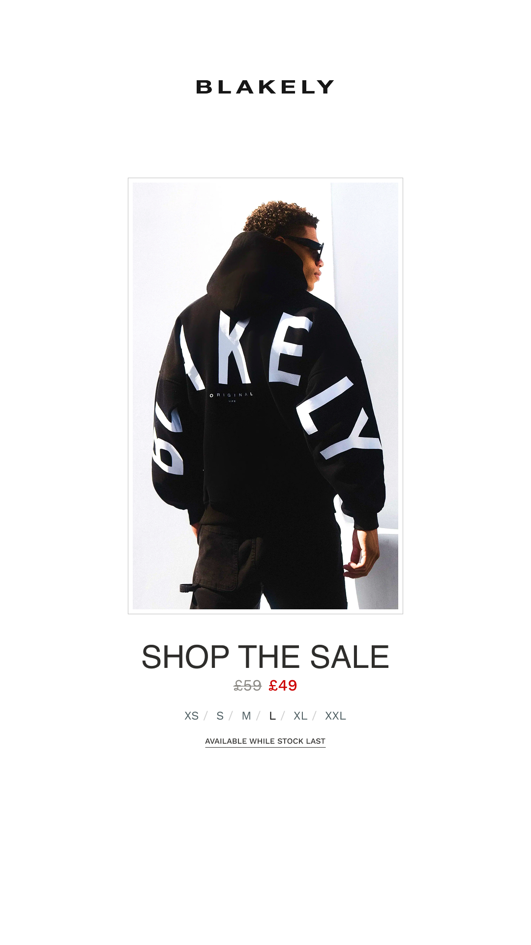 Blakely Clothing Co. Facebook ad