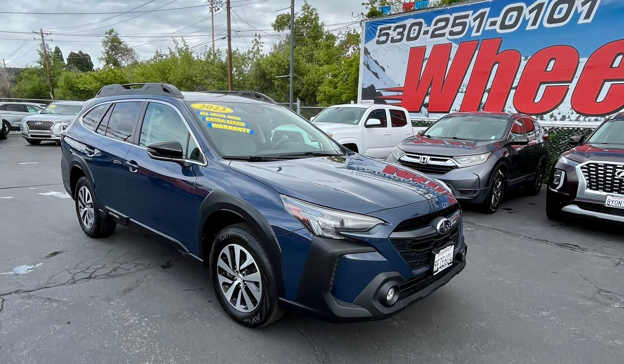 Wheels West Facebook ad: 2023 Subaru Outback Premium AWD 61k miles, EyeSight…