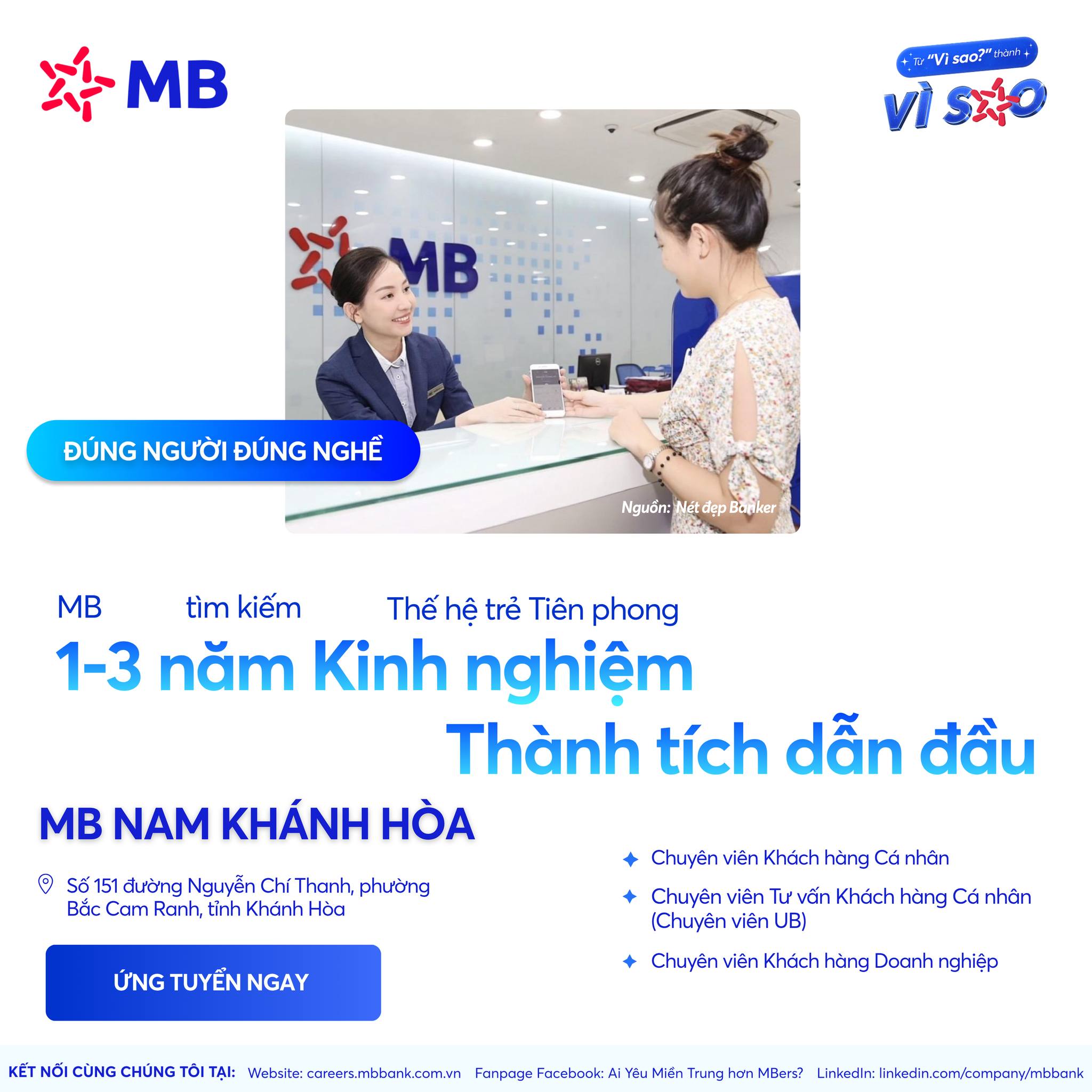 Ai Yêu Miền Trung hơn MBers? Facebook ad: [ĐÚNG NGƯỜI ĐÚNG NGHỀ TẠI MB NAM KHÁNH…