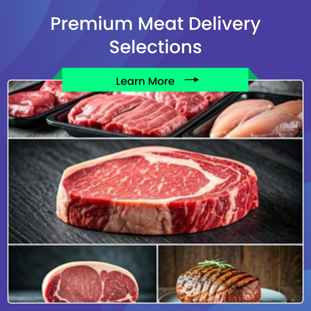 SwiftResults Today Facebook ad: Premium Meat Delivery Selections.