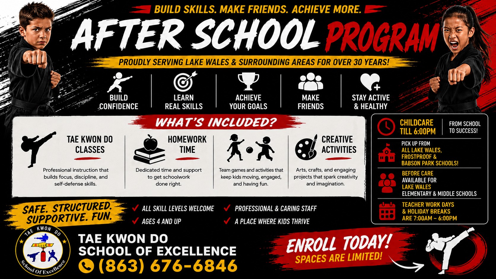 Tae Kwon Do School of Excellence LLC Facebook ad